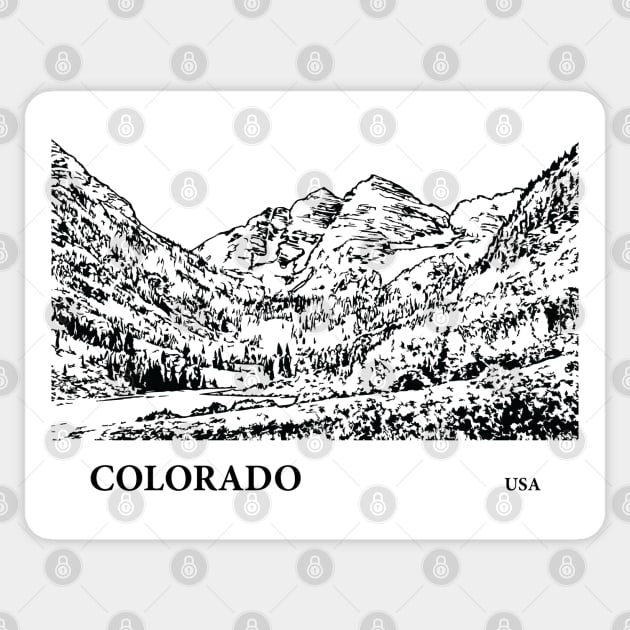 Colorado USA Sticker by Lakeric